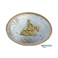 Westernwelt Buckle Von Montana Silversmiths Sliding Horse