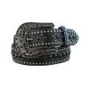 Westernwelt Damengürtel Strass Black