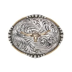 Westernwelt Buckle Longhorn Oval