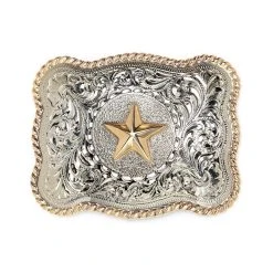 Westernwelt Buckle Stern Rechteck