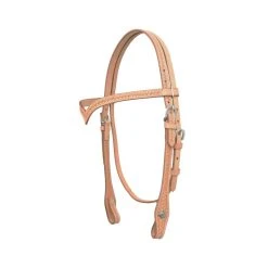 Westernwelt Kopfstück V-Stirnband Basket Und Blumenconcha