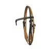 Westernwelt Kopfstück Zweifarbig Mit Flechtung