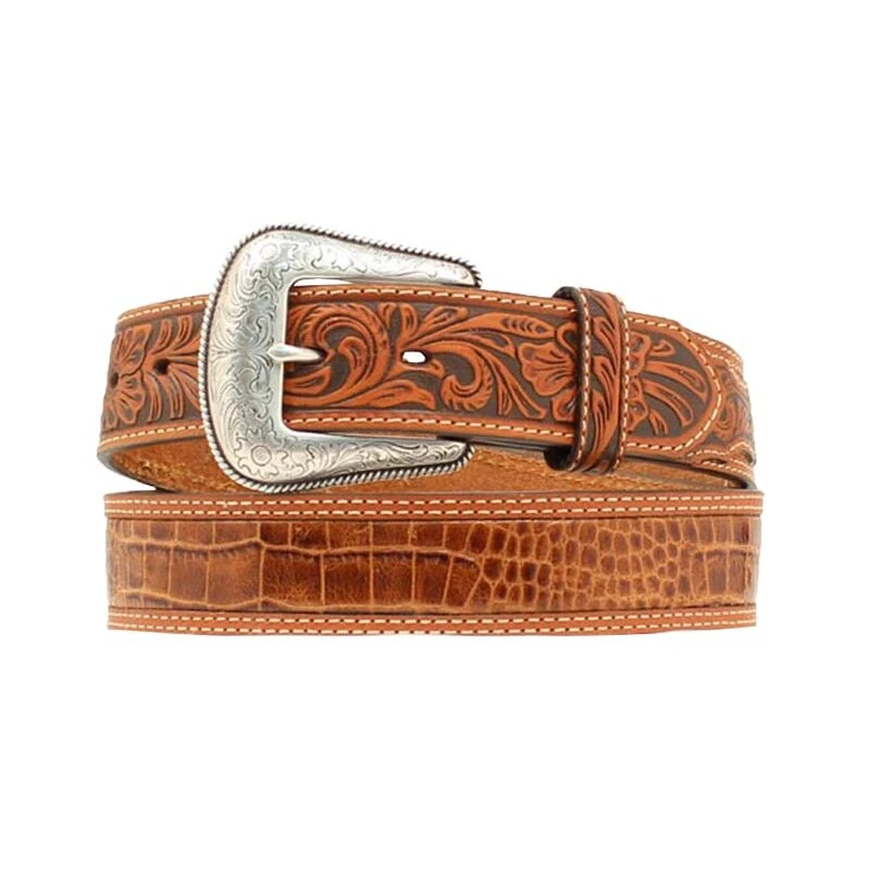 Westernwelt Gürtel Kroko Print