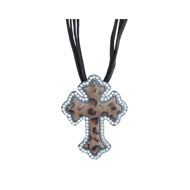 Westernwelt Montana Silversmiths Halskette Leo Kreuz