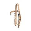 Westernwelt Kopfstück Aus Harnessleder Mit Conchas
